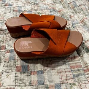 Sorel Women's Orange Slide Sandals